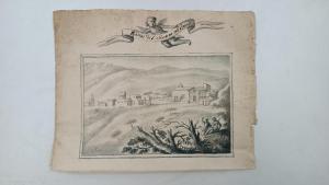 disegno antico matita acquerello XVIII secolo scuola toscana 